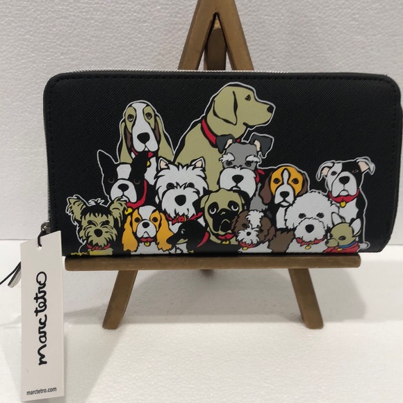 Marc Tetro Handbags - Marc Tetro Friends Dog Wallet NWT
